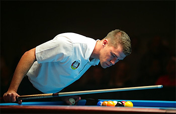 Corey Deuel at US 9-Ball Open 2010 - picture Inside Pool Magazine