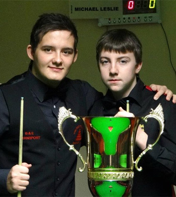 Snooker EM 2012 Sieger der U21 Michael Leslie und Schane Castle