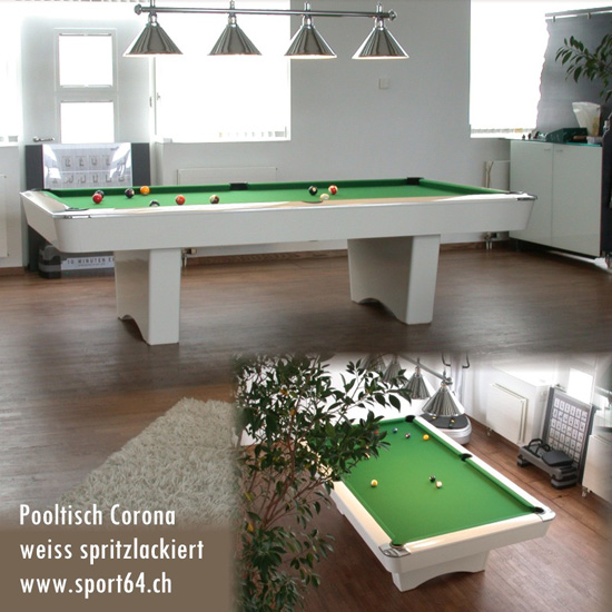 Lampe Chrom mit 4 Schirmen montiert 