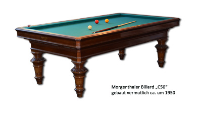 Anthiker Morgenthaler Billardtisch neu restauriert Sport 64 Swissbillard Bern 